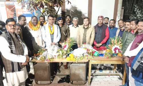 थानाध्यक्ष के विदाई सह स्वागत समारोह का किया गया आयोजन।
