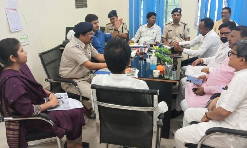 रामनवमी शोभायात्रा को लेकर शांति समिति की हुई बैठक।