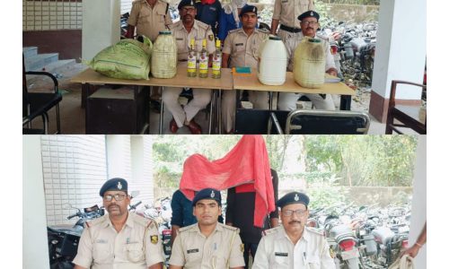 समकालीन अभियान के तहत दो शराब तस्कर गिरफ्तार 83 लीटर शराब जब्त ।