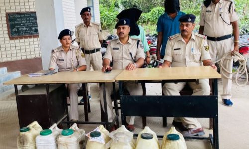 शराब तस्करों एवं अवैध मिट्टी खनन के विरूद्ध एक्शन मोड में मनिहारी पुलिस
