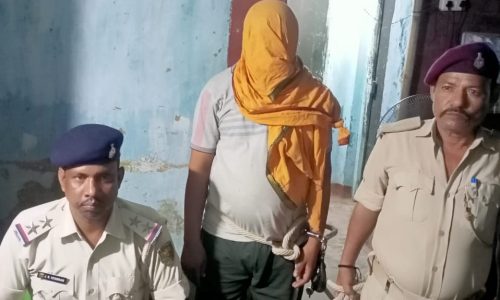 मनिहारी पुलिस ने गांजा तस्कर को गिरफ्तार कर रेलवे पुलिस को किया सुपुर्द।