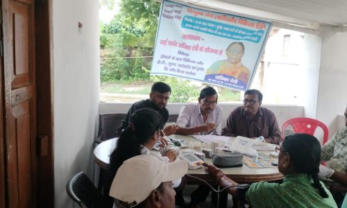 निःशुल्क स्वास्थ्य शिविर लगाया गया