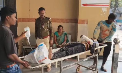 भुमि विवाद में जमकर चलीं गोलियां पुलिस जांच में जुटी।