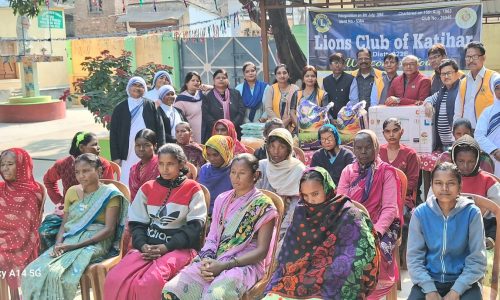 लायंस क्लब ने मिशनरी ऑफ चैरिटी में रह रहे महिलाओं के बीच किया राशन वितरण