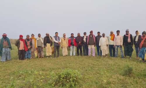 अंचला पदाधिकारी के आदेश पर दियारा में नापी हुई शुरू किसानों में खुशी के लहर।
