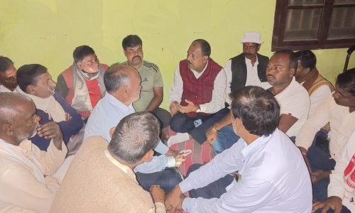 प्रधानमंत्री के आगमन को  लेकर एनडीए कार्यकर्ताओं ने किया बैठक