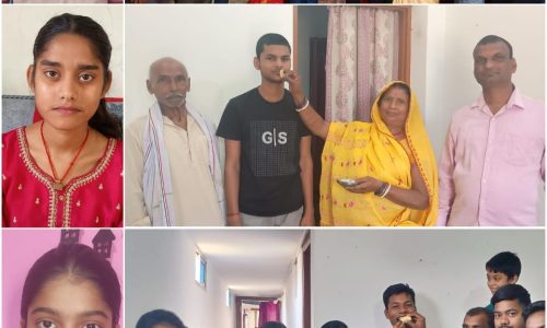 मैट्रिक परीक्षा में चार सौ पार अंक लाने वाले छात्र-छात्राओं के पारिवारिक सदस्यों में हर्ष का माहौल