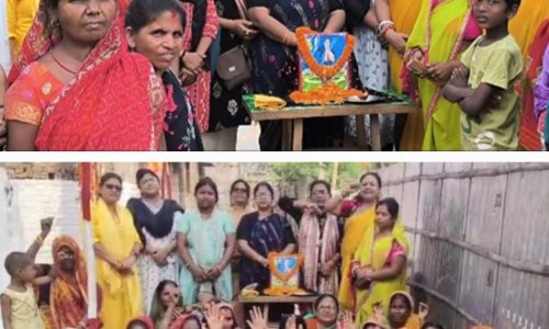 भाजपा महिला मोर्चा ने मनाया अंबेडकर  जयंती                                             -संविधान के रचयिता थे डॉ बाबा साहेब भीमराव अंबेडकर : रीना झा