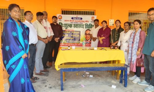 अंबेडकर जयंती पर निःशुल्क स्वास्थ्य जाँच शिविर का आयोजन