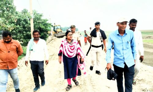 कटावरोधी कार्य का सीओ ने किया निरीक्षण।