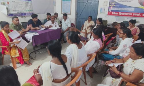 स्वास्थ्य विभाग के भाव्या एप पोर्टल का प्रशिक्षण तथा रिव्यू मीटिंग का हुआ आयोजन