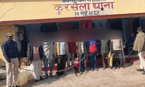 शराब के नशे में हंगामा कर रहे 8 शराबी गिरफ्तार
