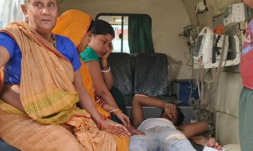 एनएच-31 पर ट्रक की ठोकर से पानी बेचने वाला युवक गंभीर रूप से घायल