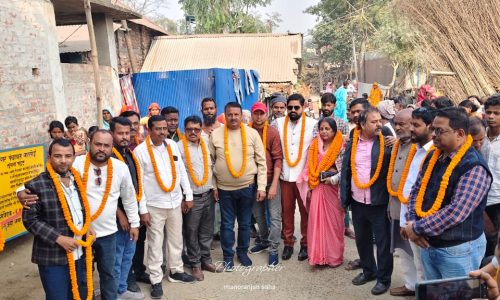 नपं बारसोई में 49 लाख रुपए मुल्य से बनने वाले दो योजनाओं का मुख्य पार्षद ने किया शिलान्यास।