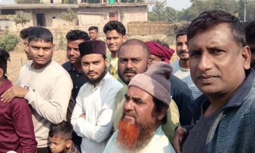 खनूआ गांव में ईदगाह निर्माण की नींव रखी गई