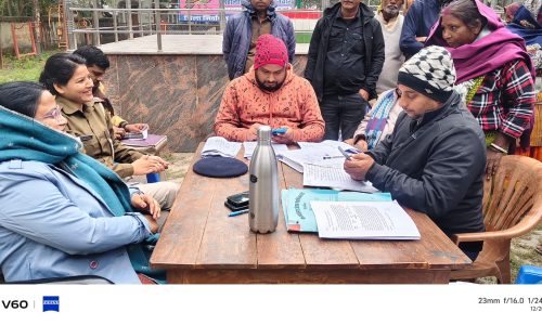 कुरसेला थाना परिसर में जनता दरबार आयोजित, दो मामलों का निष्पादन