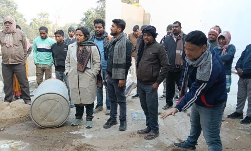 बलरामपुर‌ में अस्पताल निर्माण में भारी अनियमित की शिकायत