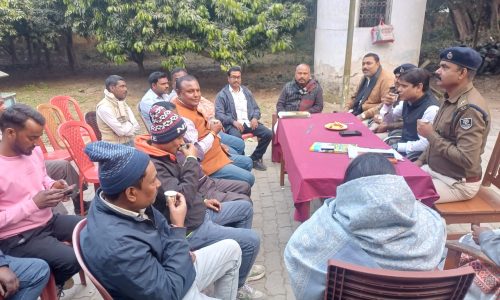 कदवा थाना में सरस्वती पूजा को लेकर  शांति समिति की बैठक आयोजित