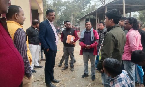 डी.सी.सी ने धनगामा पंचायत के विभिन्न सरकारी संस्थाओं का किया निरीक्षण