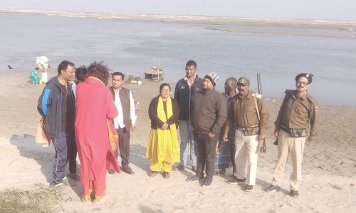 माघी पूर्णिमा को लेकर त्रिमुहानी संगम तट का अंचल पदाधिकारी ने किया निरीक्षण।।