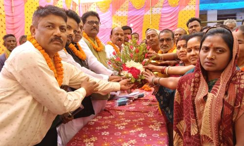 प्राणपुर प्रखंड: जदयू प्रखंड अध्यक्ष  लड्डू सिंह तीसरे बार सम्मति से निर्वाचित हुए