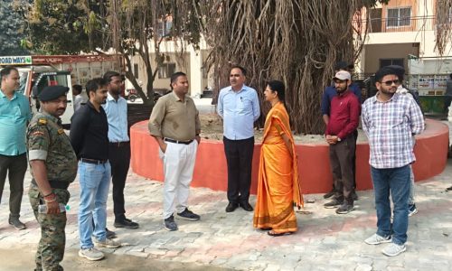 मुख्यमंत्री की समृद्धि यात्रा को लेकर  तैयारियां पूरी महापौर ने कार्यक्रम स्थल का किया निरीक्षण