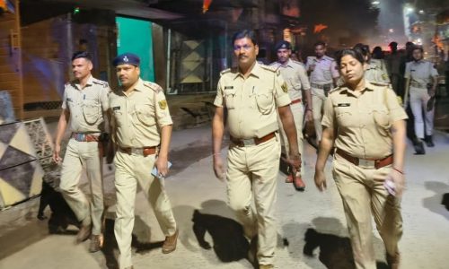 रामनवमी को लेकर कुर्सेला में फ्लैग मार्च, शांति बनाए रखने की अपील