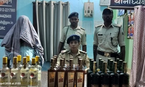 ई-रिक्शा से 24 ली. विदेशी शराब बरामद, एक तस्कर गिरफ्तार