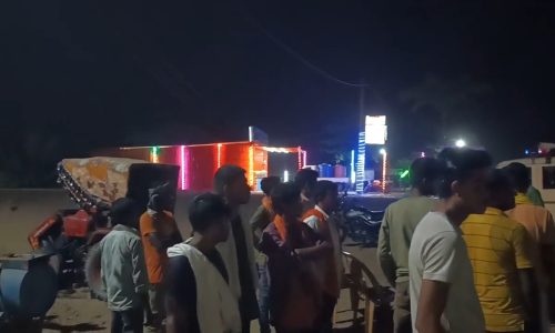 तेज रफ्तार हाईवा की चपेट में आने से वृद्ध महिला की मौत