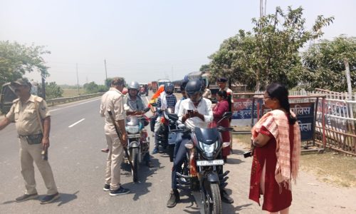 कुरसेला में चला विशेष यातायात जांच अभियान, 1.26 लाख रुपये जुर्माना वसूला