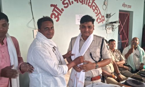 अमदाबाद थाना को मिले नए प्रभारी, रंजीत कुमार ने संभाला पदभार