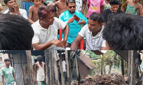 जबदपुर में अग्निकांड का कहर: दो आशियाने समेत लाखों की संपत्ति राख, पीड़ित के मुआवजे की मांग।