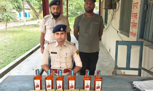 बारसोई में 11 लीटर विदेशी शराब के साथ एक गिरफ्तार